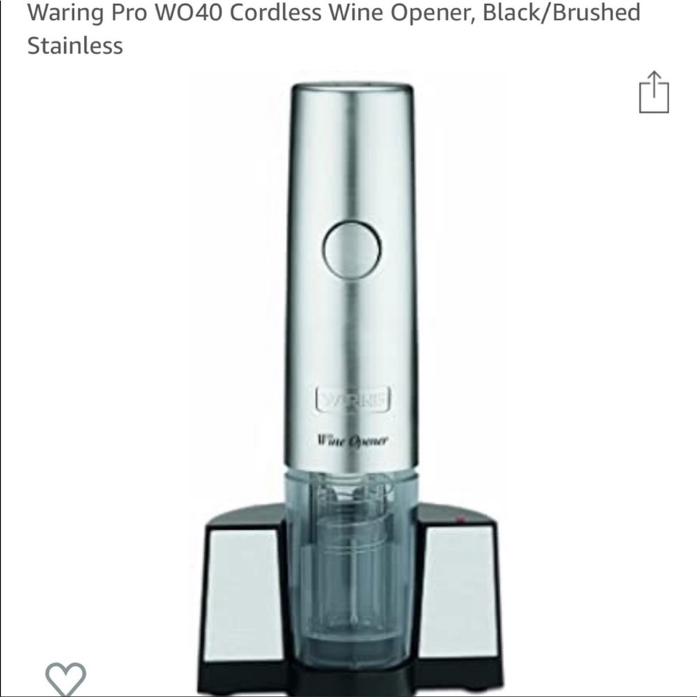 Waring pro cordless wine opener WO40